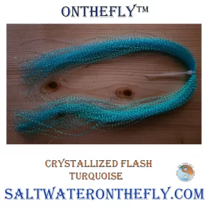 Saltwater on the Fly, tying materials Crystallized Flash Turquoise