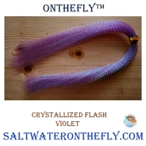 Saltwater on the fly tying materials Crystallized Flash Violet
