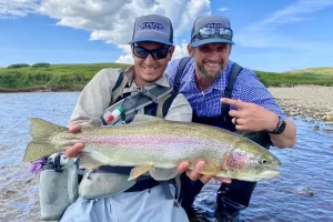 Wild Alaskan Rainbow ATA Lodge with Saltwater on the fly