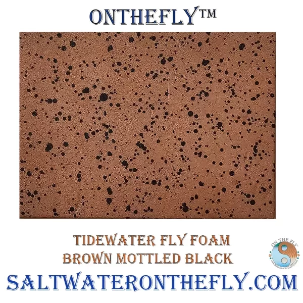 Tidewater Fly Foam Brown Mottled Black