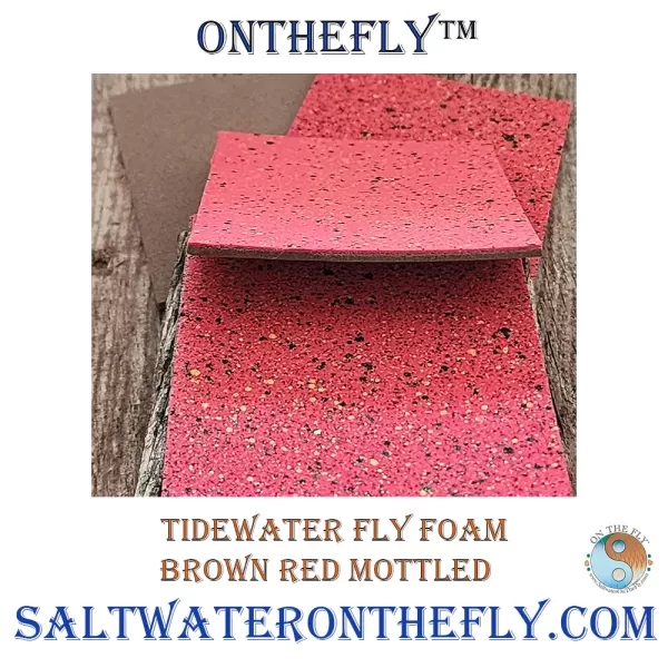Tidewater Fly Foam Brown Red Mottled