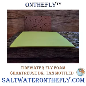 Tidewater Fly Foam Chartreuse Dk Tan Mottled
