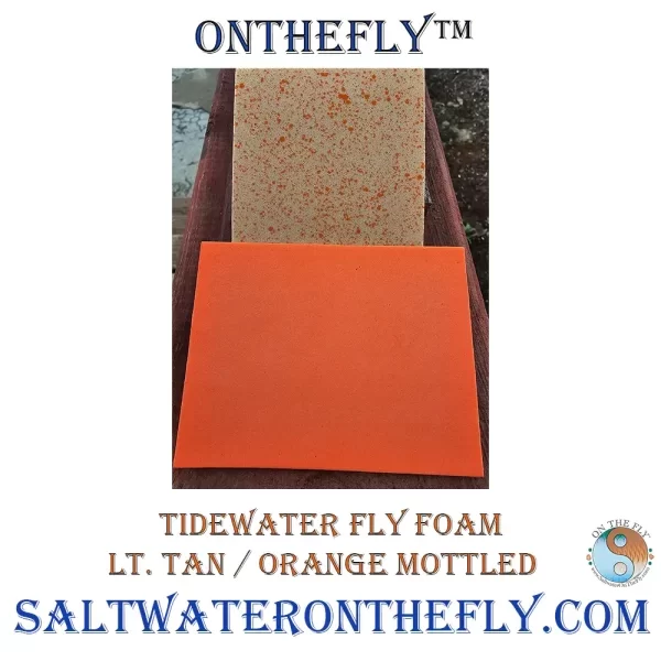 Tidewater Fly Foam Light Tan / Orange Mottled Orange