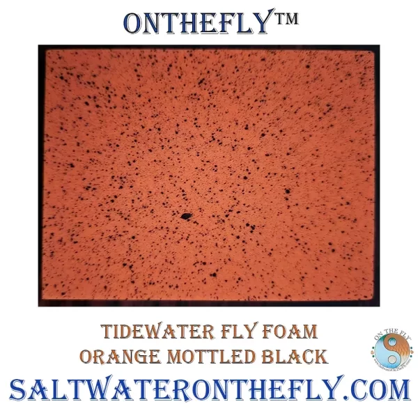 Tidewater Fly Foam Orange Mottled Black