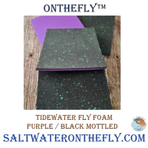 Tidewater Fly Foam Purple Black Mottled Green Saltwater on the Fly
