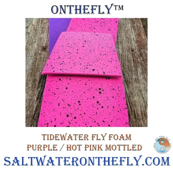 Tidewater Fly Foam Purple Hot Pink Mottled