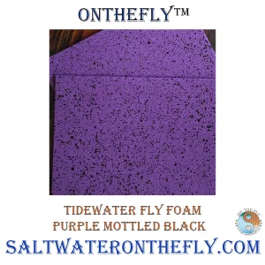 Tidewater Fly Foam Purple Mottled Black