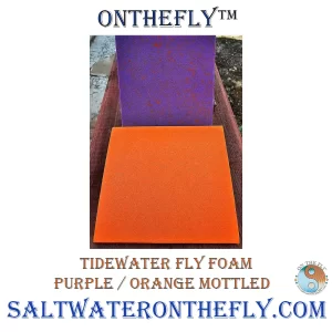 Tidewater Fly Foam Purple / Orange Mottled Orange
