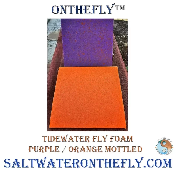 Tidewater Fly Foam Purple / Orange Mottled