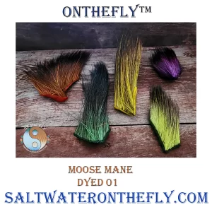 Moose Mane Dyed Varity Pack 5 Color Varied Lengths 01 bag
