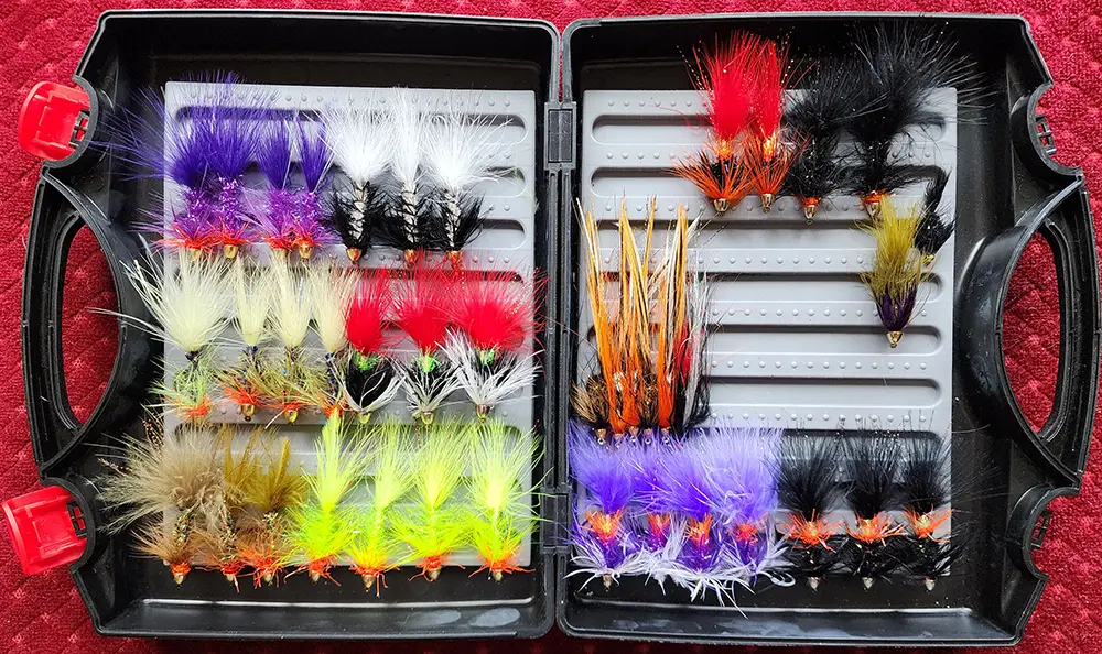 Woolly buggers for fly fishing Nevada, flies on Saltwater on the fly