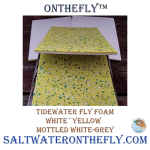 Tidewater Fly Foam White-Yellow Mottled White-Green