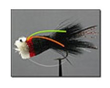 Bass Flies Popper Deer Hair Black. Saltwater on the Fly.