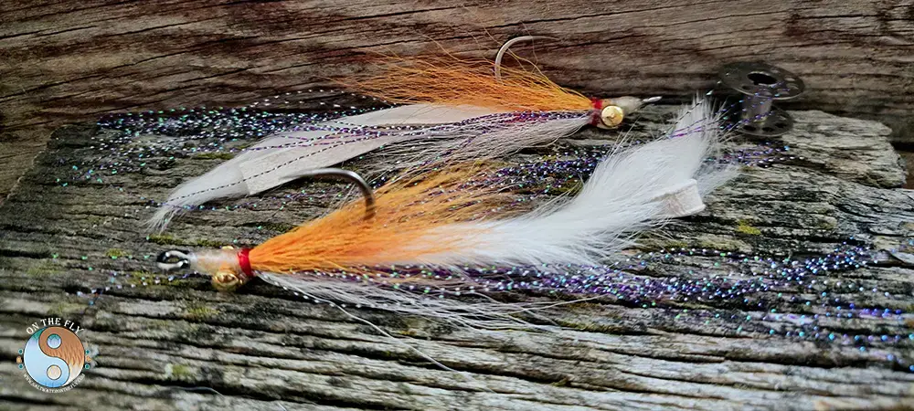 4/0 Orange White Clouser Minnow