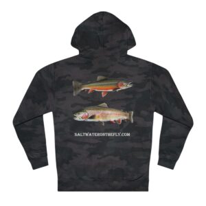 Brook Trout-Rainbow Hoodie Saltwater on the Fly