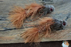 Crawfish Orange Natural Dungeo 1. 3 Fly fishing with a Crawfish Orange Natural Dungeon A realistic baitfish pattern—can be highly effective for trout, bass, and musky,