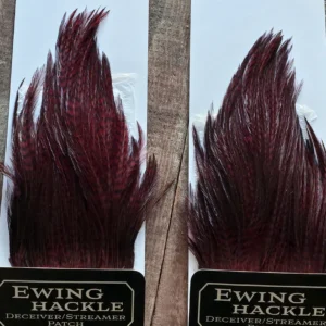 Claret Grizzly Deceiver Streamer Patch, Saltwater on the Fly