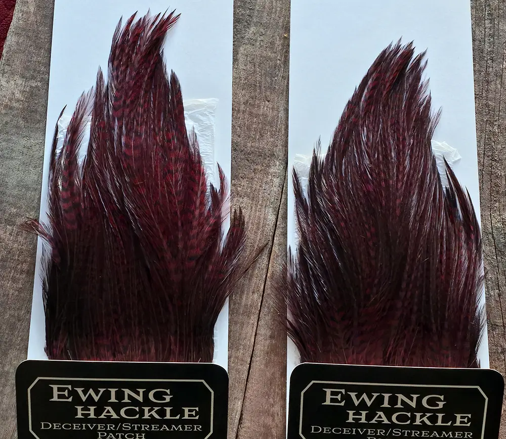 Claret Grizzly Deceiver Streamer Patch, Saltwater on the Fly