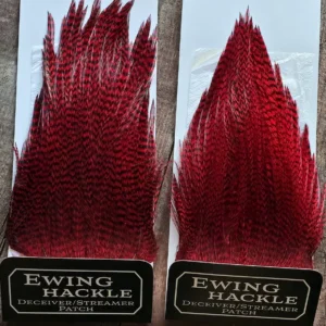 Red Grizzly Deceiver Streamer Patch, Saltwater on the Fly.