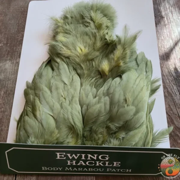 Dark Olive Chickabou-Marabou Patch