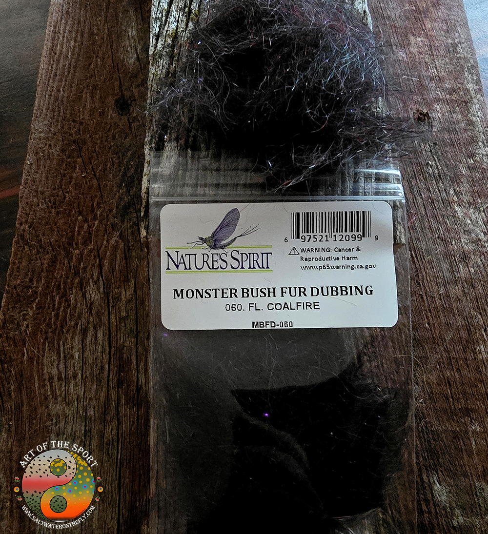 Fluorescent CoalFire Monster Bush Fur Dubbing is great for Steelhead Flies, Saltwater on the fly.