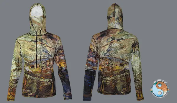 Secluded Brown Graphic Hoodie is Perfect for Pursuing Browns While Swing a Purple Woolly Bugger. Click Image Get Yours Today.