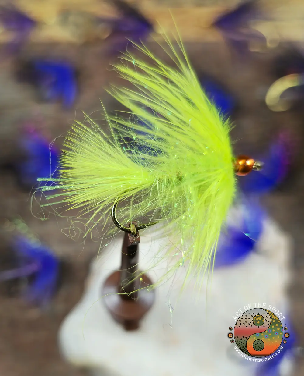 Chartreuse Orange Woolly Bugger
