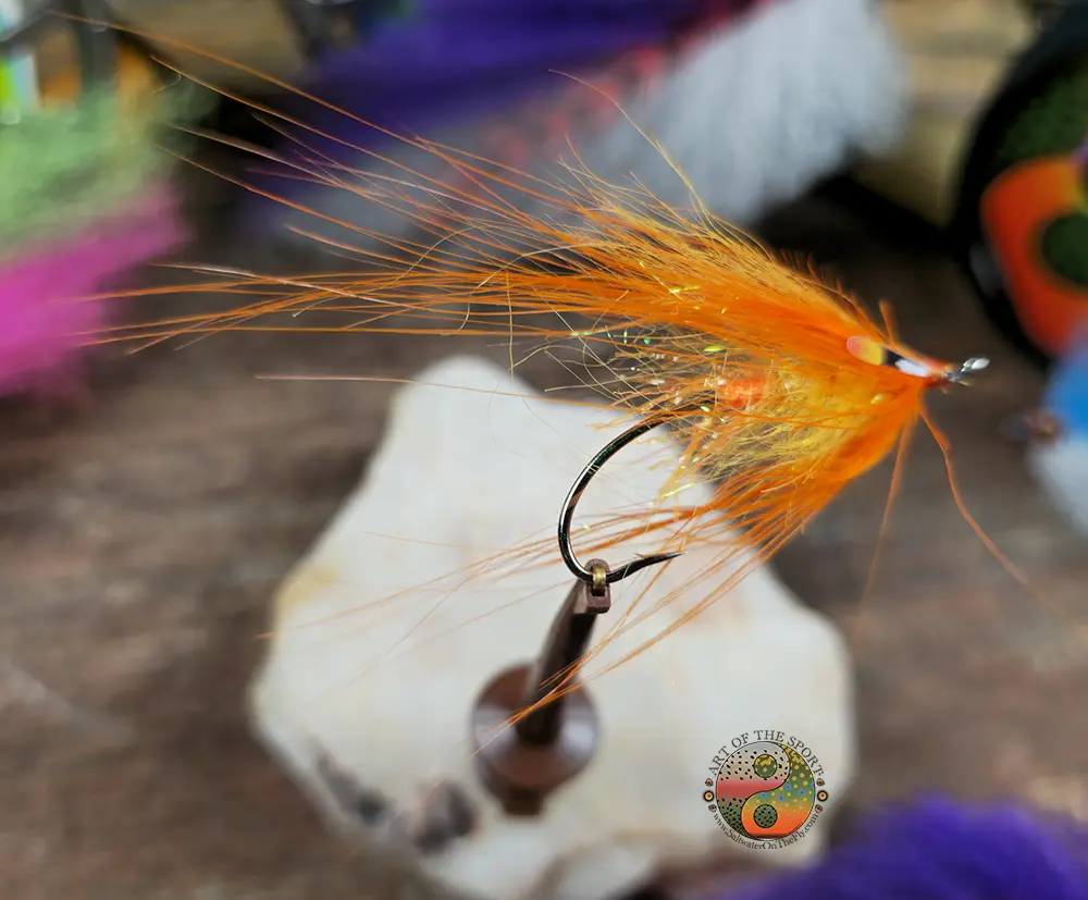 Orange Screamer Spey, Saltwater on the fly.