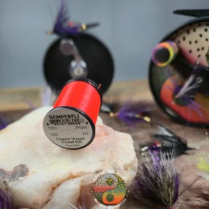 Semperfli Classic Fl. Red 6\0 Waxed Thread, Saltwater on the Fly.