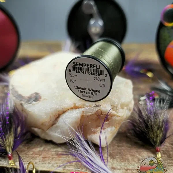 Olive Dun 6/0 Waxed Thread