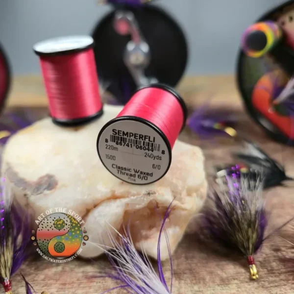 Pink 6/0 Waxed Thread