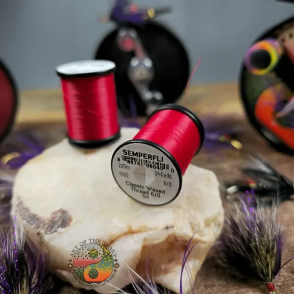 Red 6/0 Waxed Thread