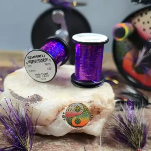 Semperfli Purple Holographic Tinsel, Saltwater on the Fly.