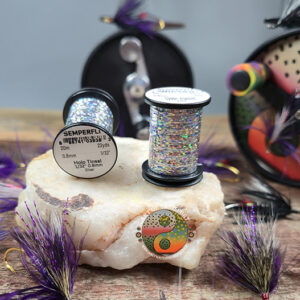 Semperfli Holographic Silver Tinsel, Saltwater on the fly