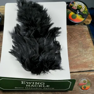 Black Chickabou Body Marabou, Saltwater on the Fly.