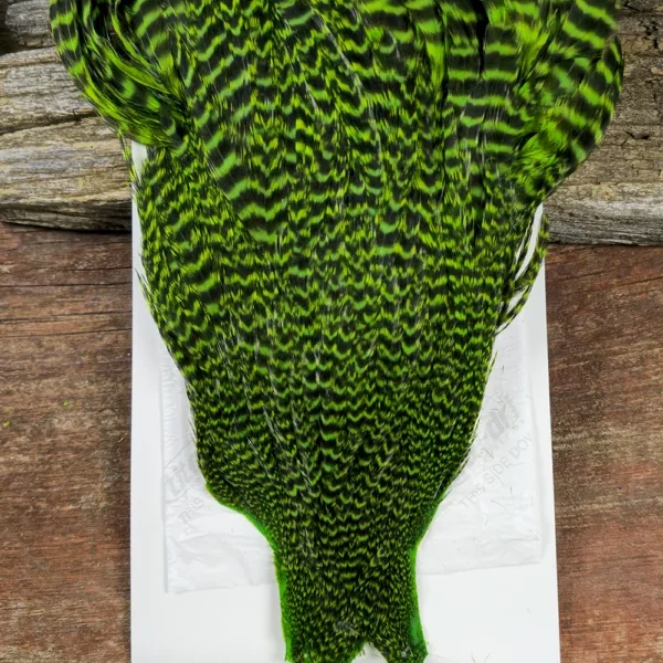 Green Chartreuse Grizzly Hen Cape