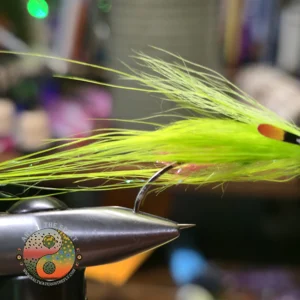 Fl. Pink Butt Chartreuse Spey, Saltwater on the Fly.