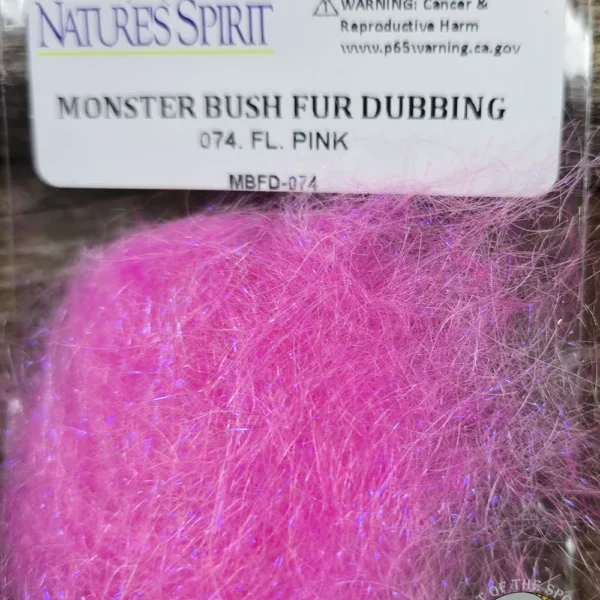 Fluorescent Pink Monster Bush Fur