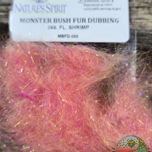 Fluorescent Shrimp Monster Bush Fur, Saltwater on the Fly.