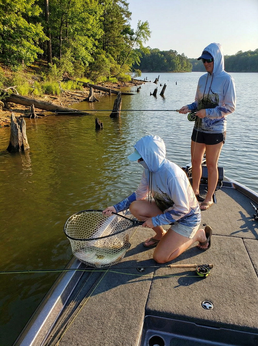 Fly Fishing for Bass at West Point Lake Georgia, Saltwater on the Fly