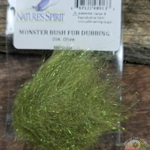 Olive Monster Bush Fur, Saltwater on the Fly.
