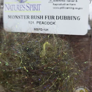 Peacock Monster Bush Fur, Saltwater on the Fly.