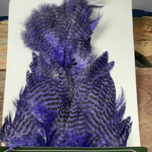 Bright Purple Grizzly Chickabou-Marabou Body Patch, Saltwater on the Fly.