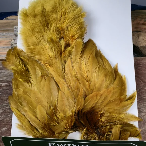 Golden Olive Chickaboo Body Marabou Patch