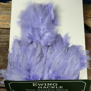 Lavender Chickaboo Body Marabou Patch, Saltwater on the fly