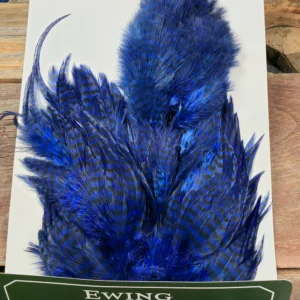 Royal Blue Grizzly Chickabou-Marabou Body Patch, Saltwater on the Fly.