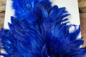 Royal Blue Chickaboo Body Marabou Patch 1. 3 Royal Blue Chickabou Body Marabou Patch, Saltwater on the Fly.