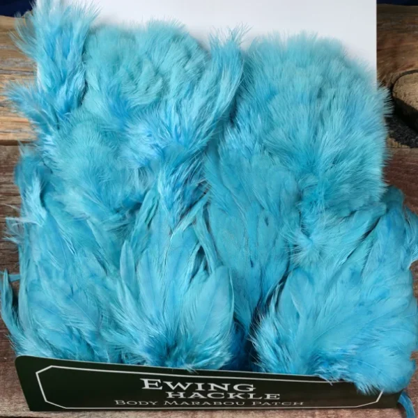 Silver Doctor Blue Chickabou Body Marabou Patch
