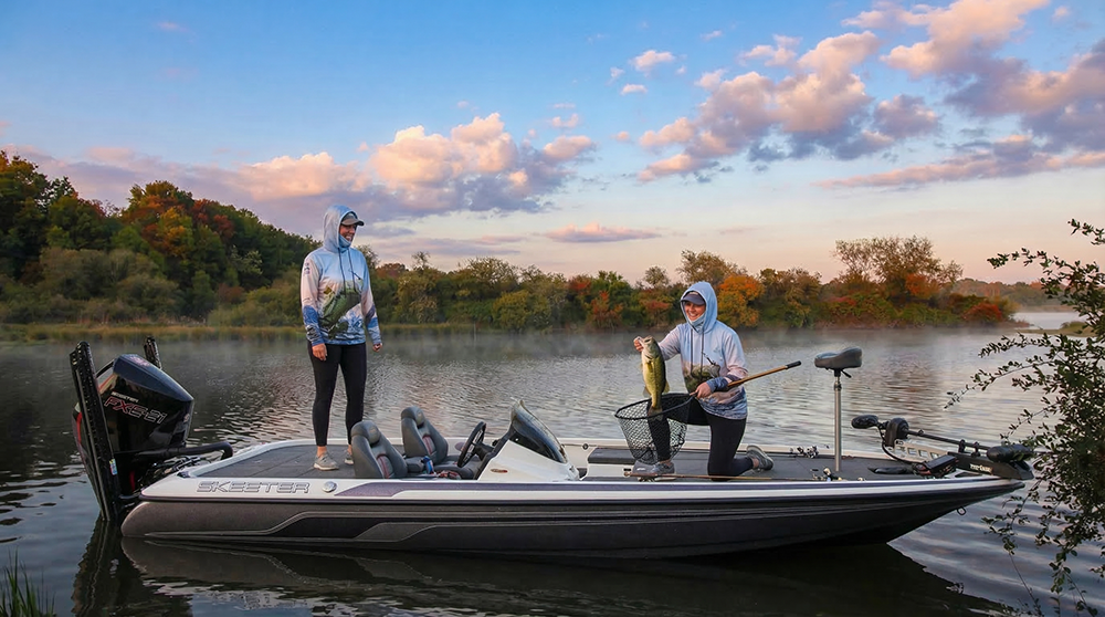 Fly Fishing Bass on Sam Rayburn Reservoir Texas,
