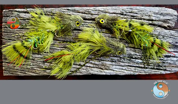 Olive Sex Dungeon articulated fly pattern, saltwater on the fly.
